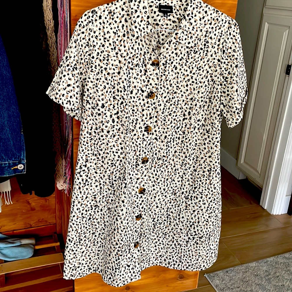 Animal Print cotton dress size L
